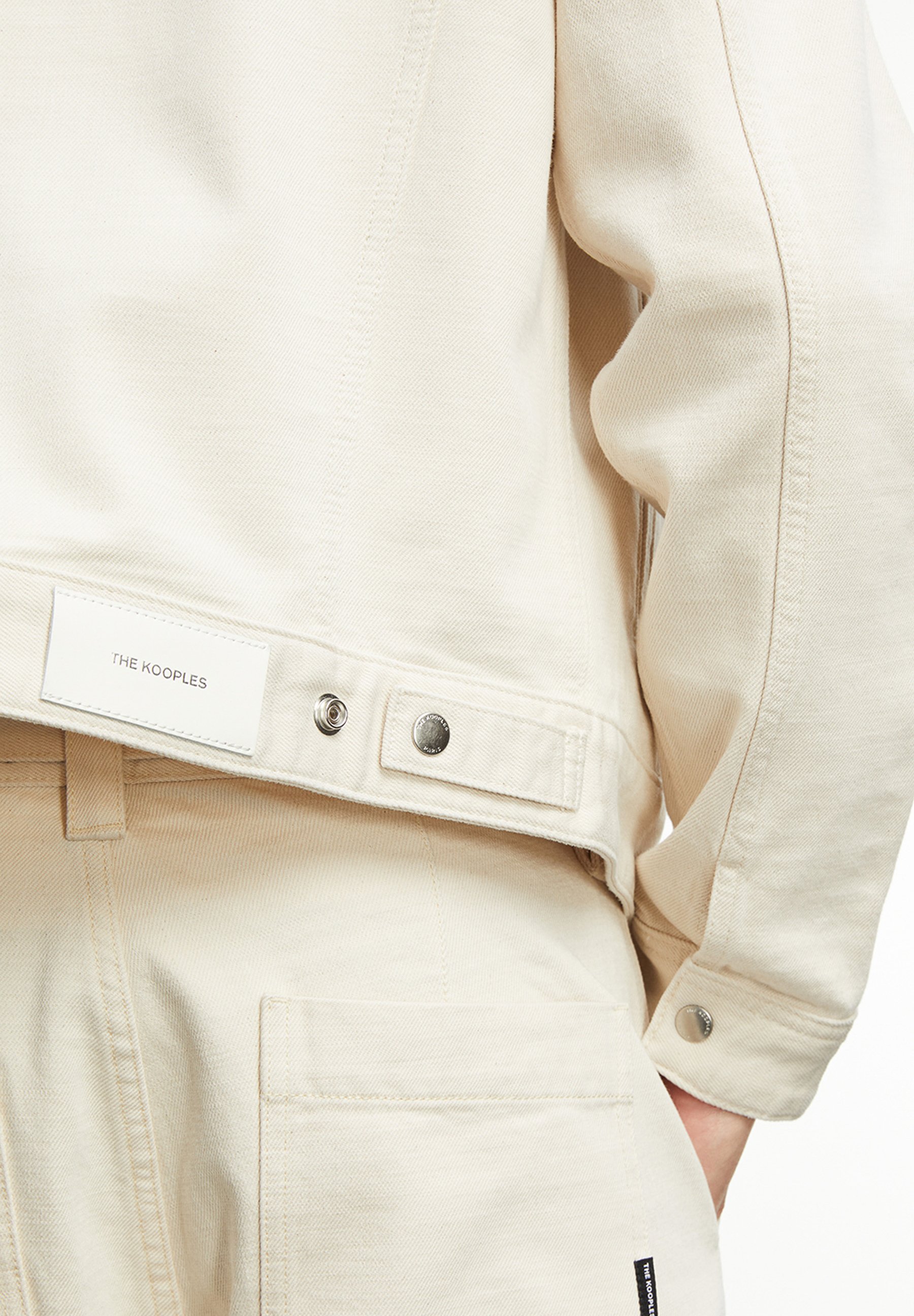 The Kooples À BOUTONS PRESSION Veste en jean natural The Kooples À BOUTONS PRESSION Veste en jean natural