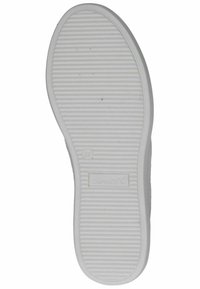 Bílá gumová podrážka s texturovaným, rýhovaným povrchem pro lepší přilnavost; na boku je vyraženo jméno značky "CAPRICE". Velikost 37.