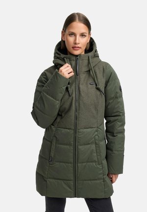 Ragwear ASHANI BLOCK INTL - Parka - dark olive