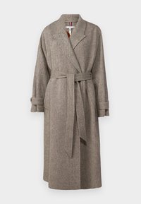 Tommy Hilfiger WOOL HERRINGBONE BELTED - Klasický kabát - taupe