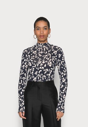 KENNY WITH PRINT - Maglietta a manica lunga - dark blue