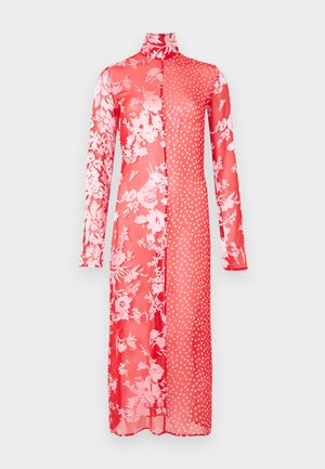 REGENERATED RASO SCARVES LONG DRESS - Φόρεμα ημέρας - red