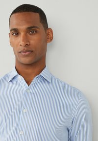 Hackett London DOUBLE FACED STRIPE - Camicia - blue navy