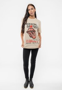 Paradiso Clothing THE ROLLING STONES MUNICH FLYER - Print T-shirt - sand