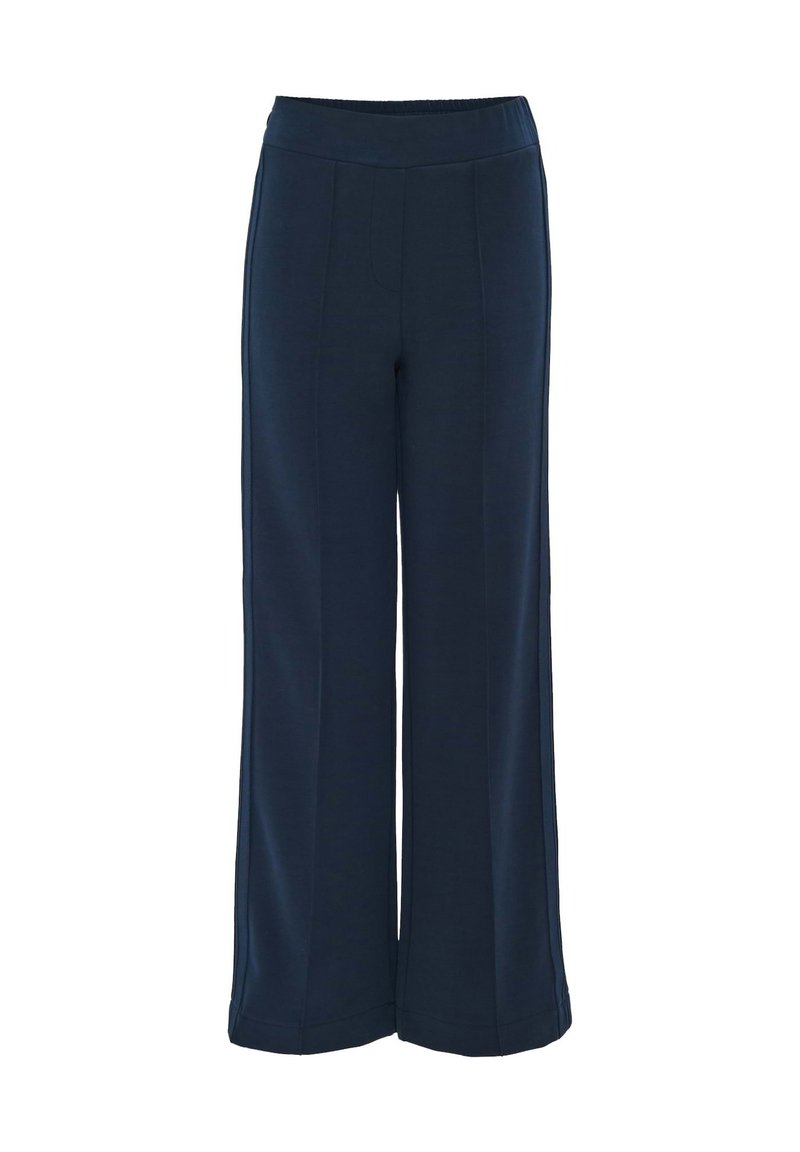 OPUS WIDE LEG MAGATO - Pantalon classique - coal blue/bleu - ZALANDO.CH