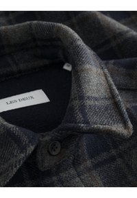 Les Deux JASON OVERSHIRT 2.0 - Ing - charcoal/dark navy