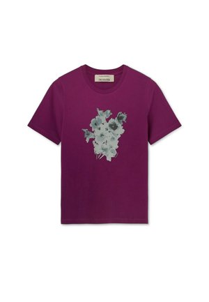Trussardi, - T-shirt z nadrukiem