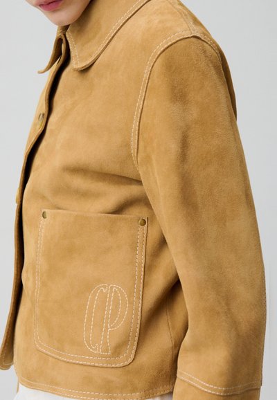 Claudie Pierlot CLARISSE - Veste en cuir - camel