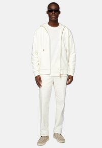 Boggi Milano FULL ZIP - Mikina so zipsom - white