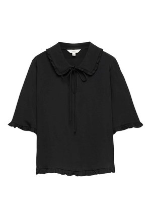 Marks & Spencer, FRILL DETAIL TOP. - Bluse - black