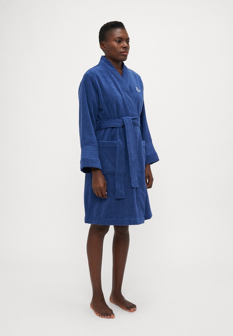 Bath Robe Robe Ralph Lauren Bleu Marine Bathrobe Peignoir De Bain