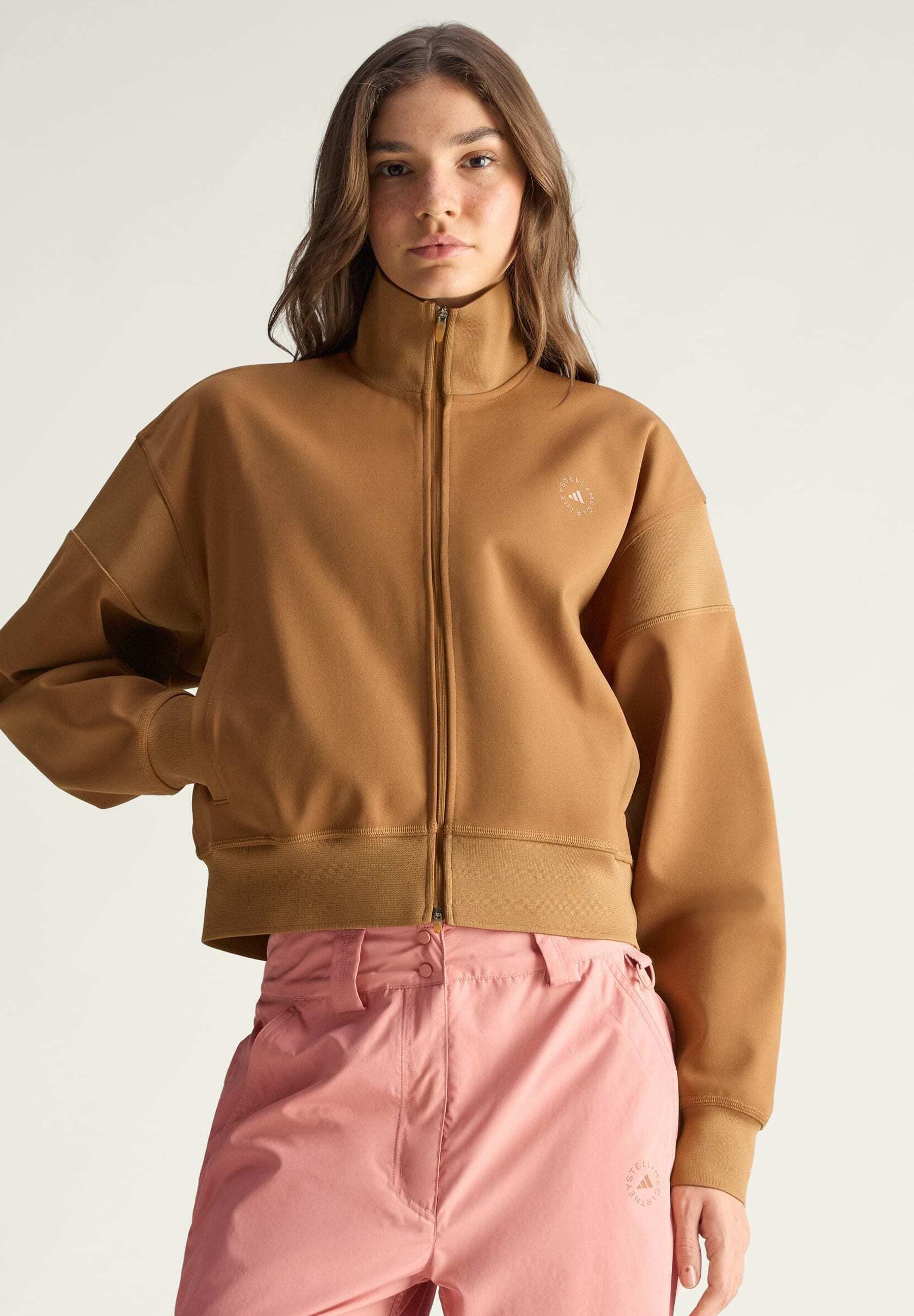 adidas by Stella McCartney Zip-up sweatshirt - wild brown/brown