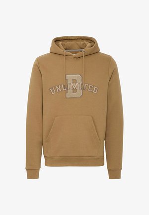 Pruun kapuutsiga jakki, millel on känguru tasku, soonikkoes varrukad ja alläär. Esiküljel on kontrastsetes värvides broderitud "B" ja "UNLIMITED".