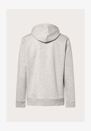 Hallitus hall jopet, millel on jerseykangas, varustatud nööriga kapuutsiga, pikkade varrukatega ning soonikservadega. Lihtne tagaküljepilt, ilma kaunistusteta.