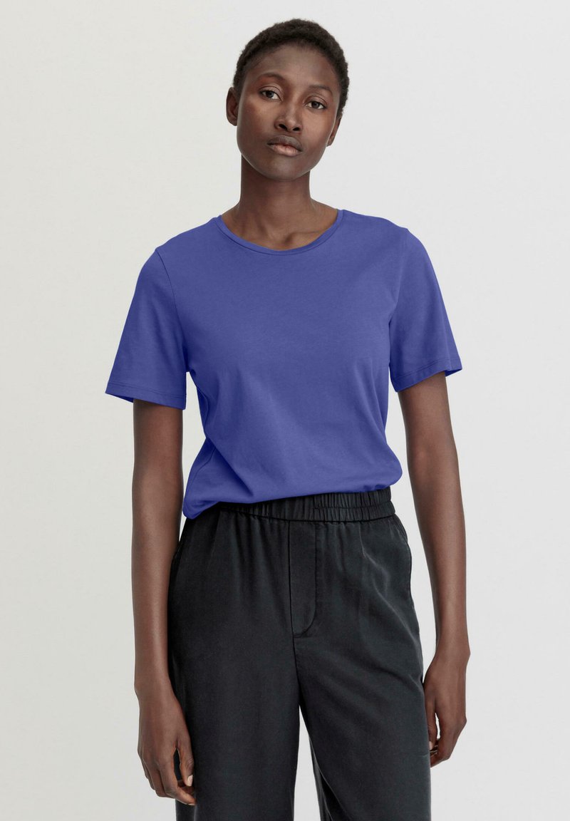 hessnatur T-shirt basic - irisblau