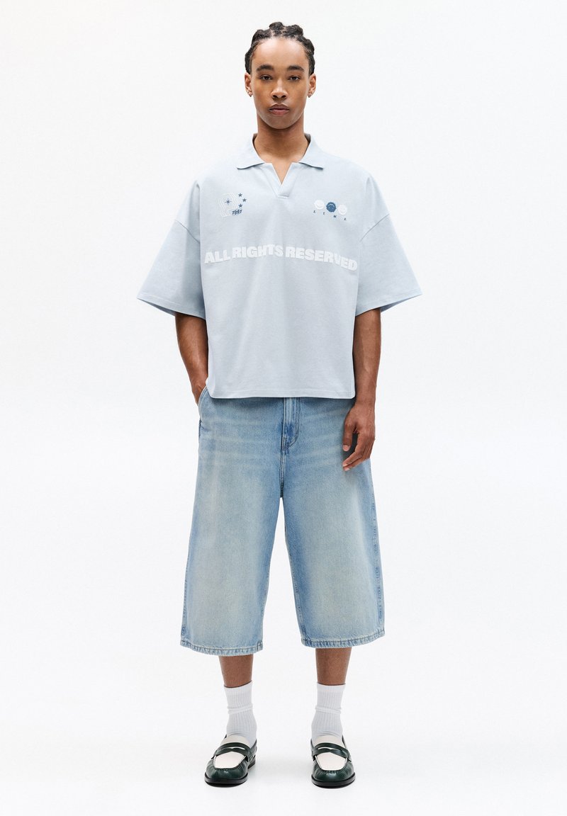 PULL&BEAR - SHORT SLEEVE ALL RIGHTS RESERVED - Polo shirt - blue, Enlarge