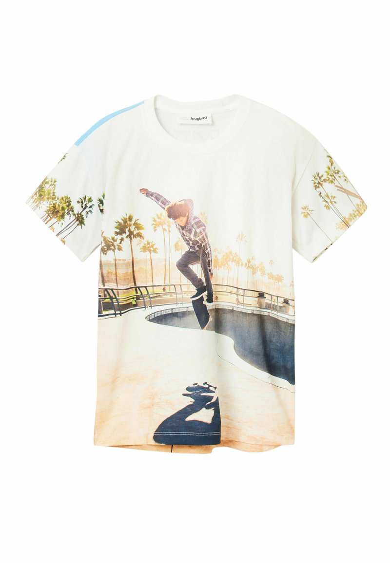 Desigual T-shirt print wit Desigual T-shirt print wit