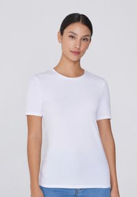 CREW NECK STRETCH - Jednoduché tričko - bianco