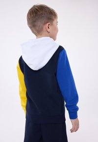 Champion RETRO SPORT HOODED UNISEX - Hoodie - blue/white/yellow