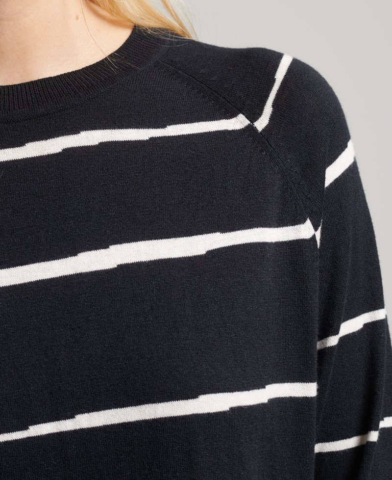 Damen Strickjacken | Superdry Strickpullover black stripe/schwarz - IQ75350 Damen Strickjacken | Superdry Strickpullover black stripe/schwarz - IQ75350