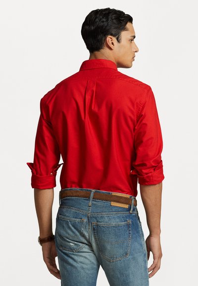 Polo Ralph Lauren SLIM FIT GARMENT-DYED OXFORD SHIRT - Shirt - red