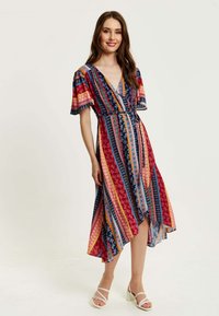 Liquorish PAISLEY PRINT MIDI WRAP  - Day dress - multicoloured
