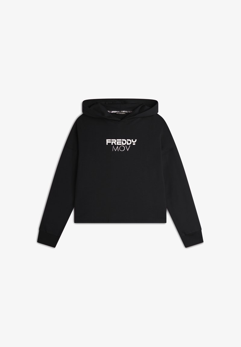 Freddy CORTA IN VITA CON E STAMPA - Jersey con capucha - nero