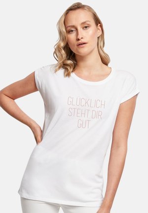 CLASSIC ROLL UP GLÜGU - Print T-shirt - white