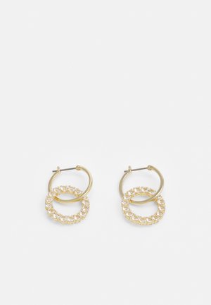 EXALTA HOOP - Ohrringe - gold-coloured/white