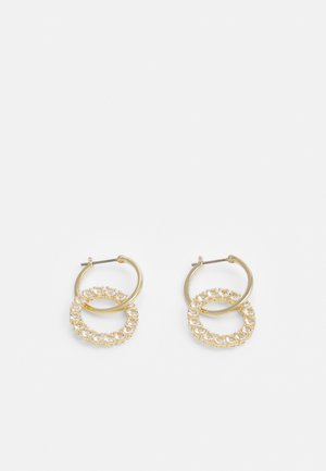 EXALTA HOOP - Earrings - gold-coloured/white