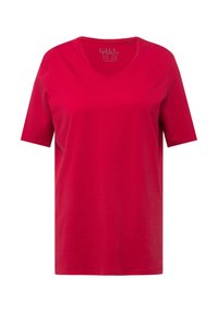 V-AUSSCHNITT HALBARM - T-shirt basic - red