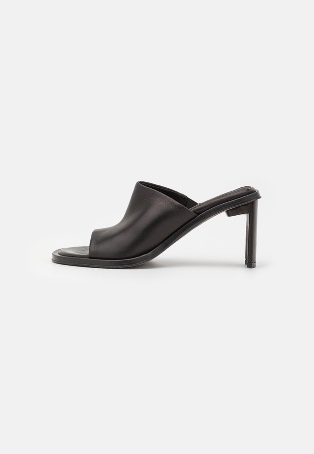 MELISSA - Heeled mules - black
