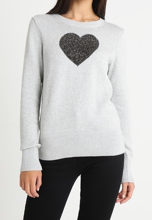 Stickad tröja - grey