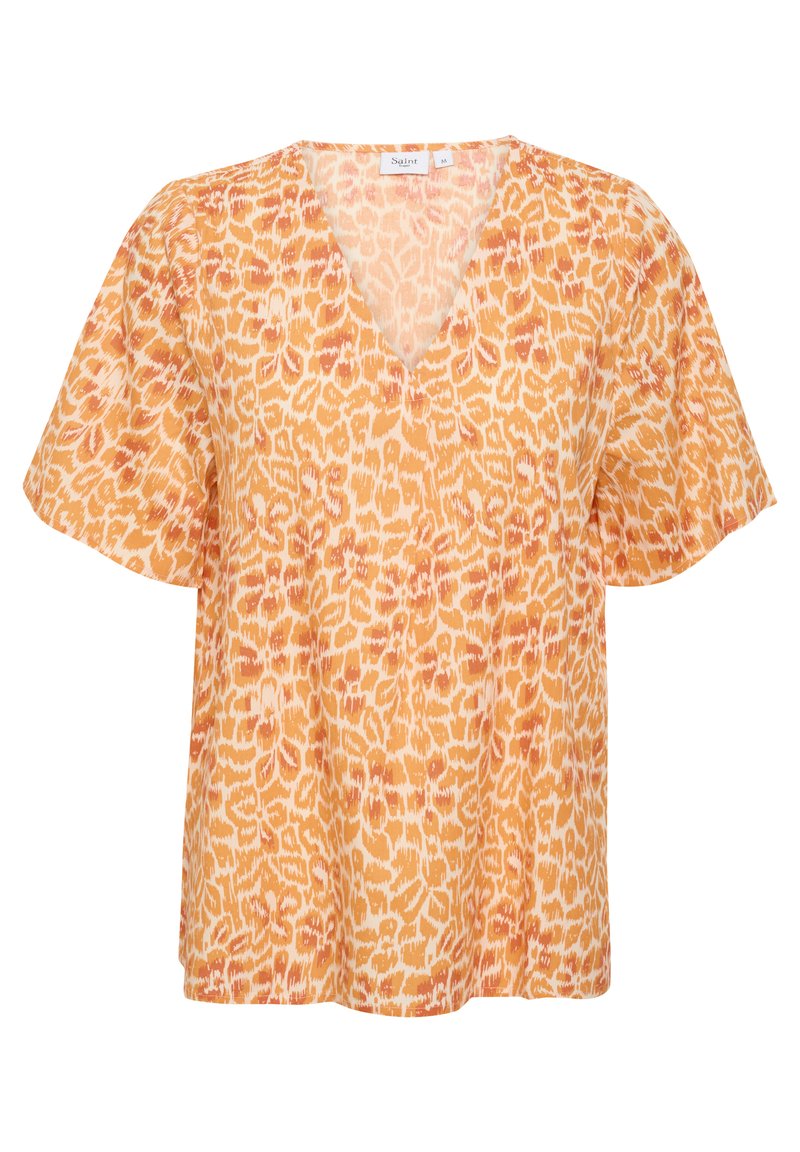Saint Tropez T-shirt print oranje
