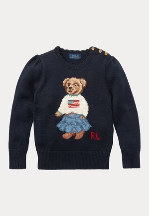 Polo Ralph Lauren, POLO BEAR COTTON SWEATER 2-6Y - Jumper - hunter navy