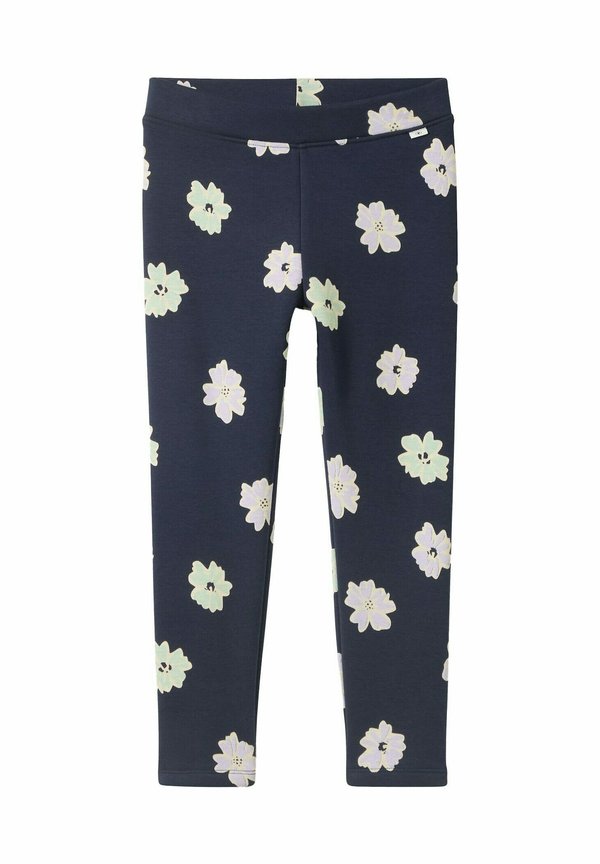 Tights - big multicolor flower print