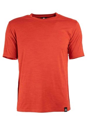 T-shirt basic - red-mottled