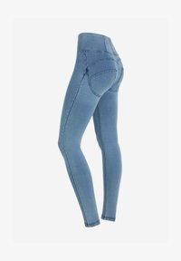 Non selezionato, light blue jeans/blue seams