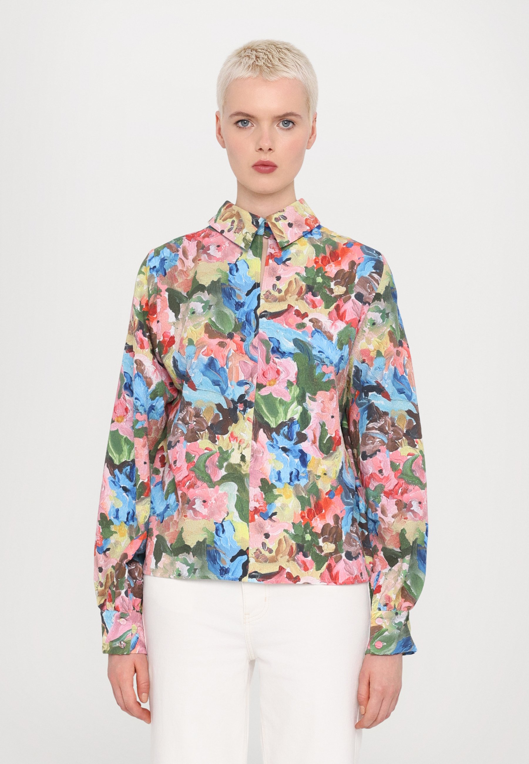 売れ筋商品|||スティーヌ・ゴヤ シャツ レディース トップス STRUCTURE GATHERED LONG SLEEVE  - Blouse - loves me loves me not Stine Goya STRUCTURE GATHERED LONG SLEEVE - Bluse - loves me