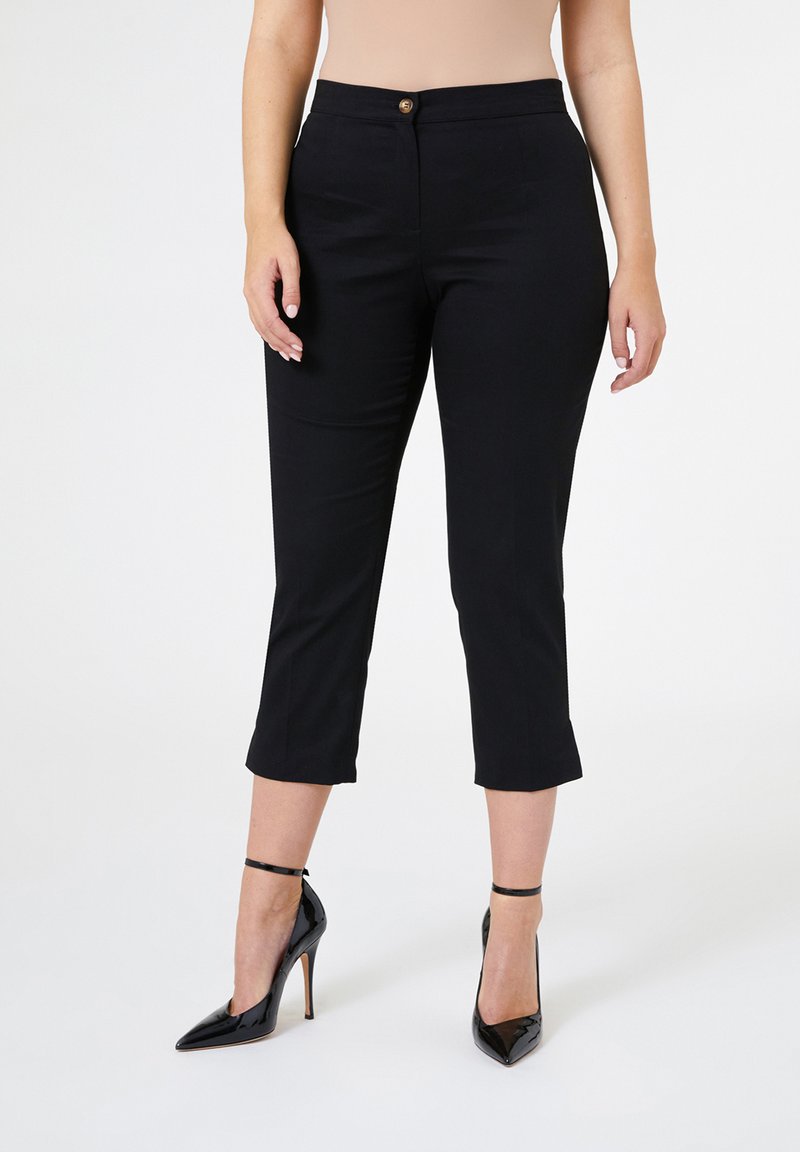 Pantalon Femme ELENA MIRÒ Noir - 97% Coton 3% élasthanne - Élastique Dos - Neuf Avec étiquette