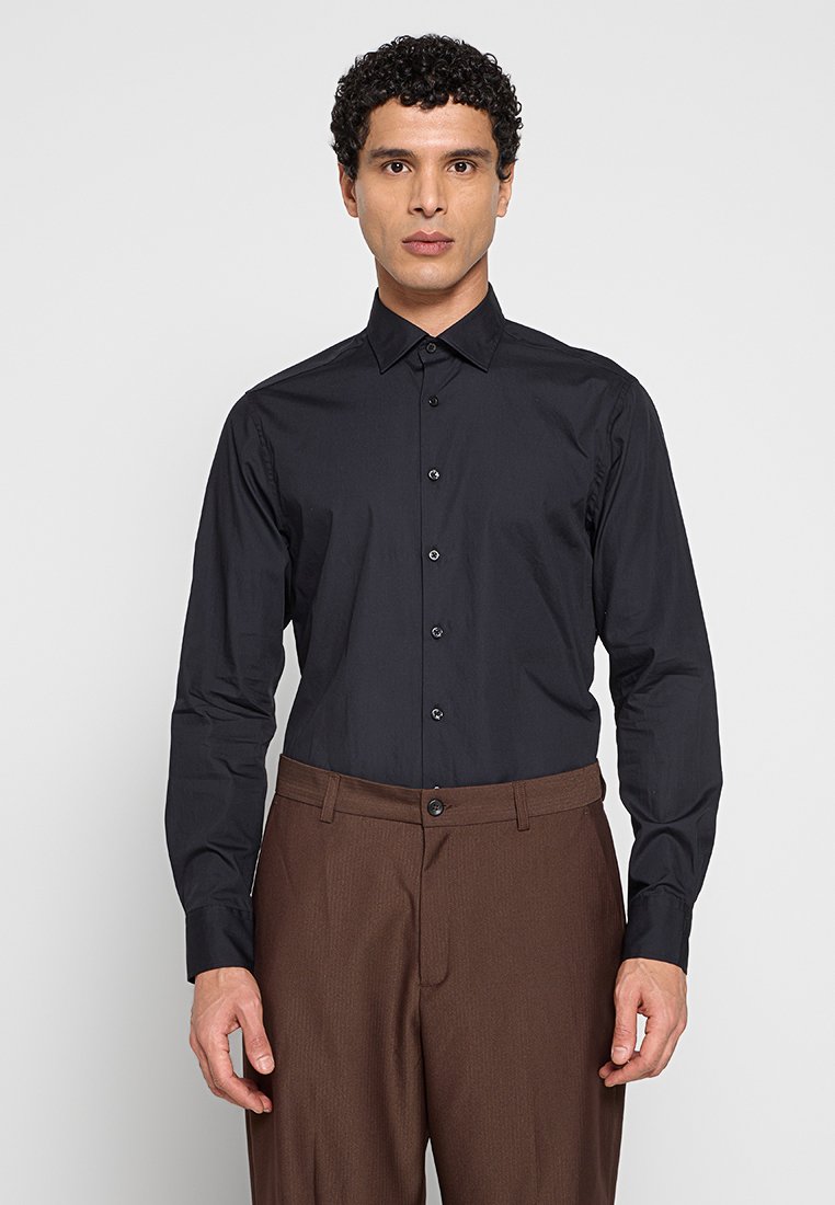 Bugatti Zakelijk overhemd zwart