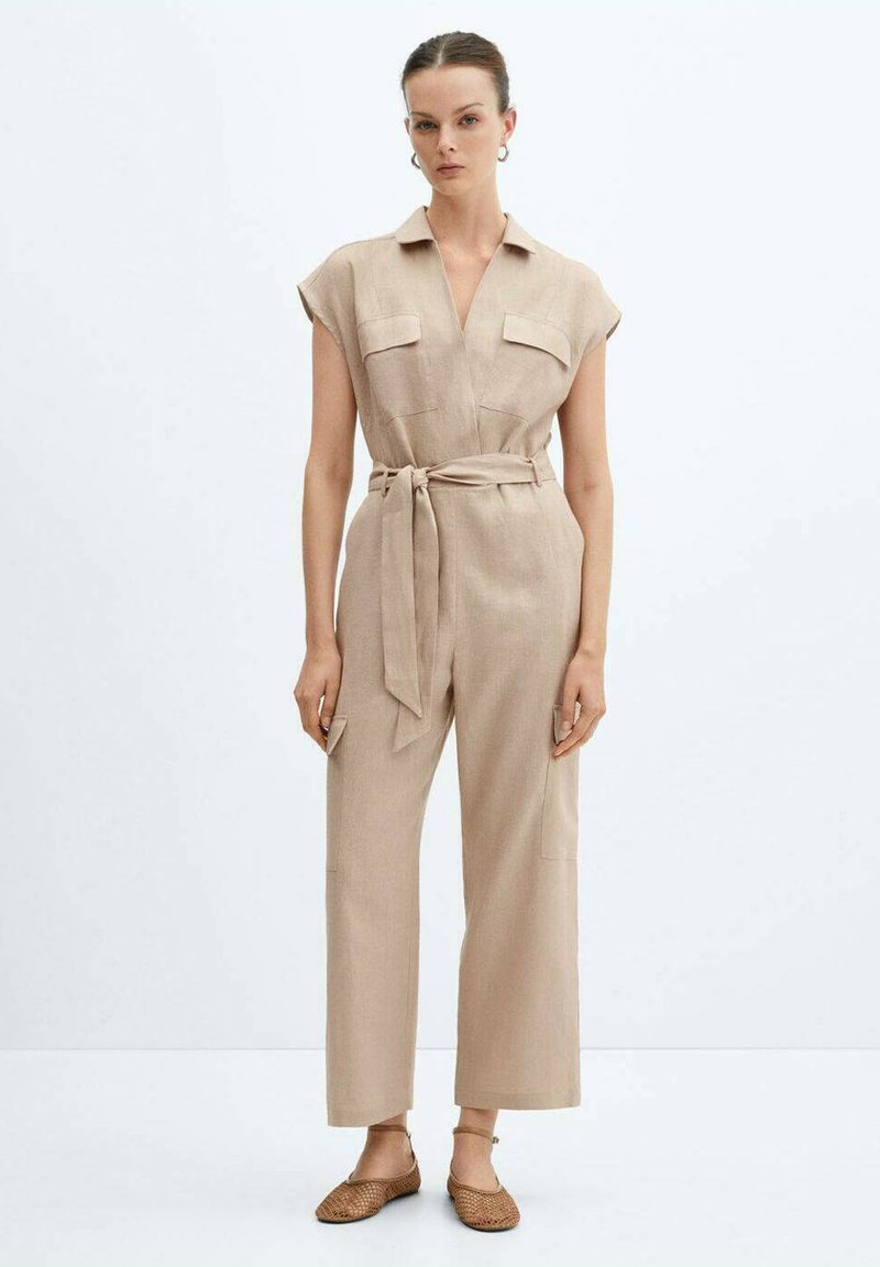 Mango - V-NECK - Mono - beige, Ampliar