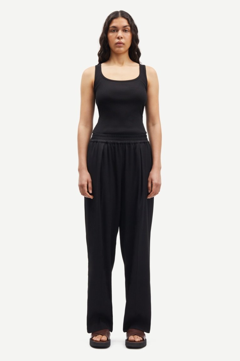 Samsøe Samsøe - JULIA TROUSERS - Pantalones - black, Ampliar