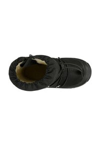 Stivale da neve nero con un morbido interno foderato, polsino elasticizzato e chiusura regolabile con toggle per una vestibilità sicura. Materiale esterno testurizzato.