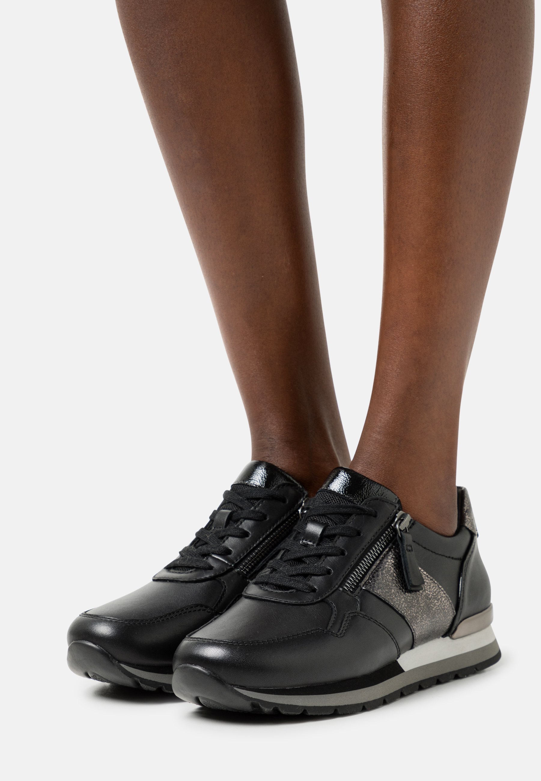 black comfy trainers