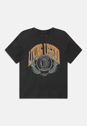 Jack & Jones Junior, JORLEGEND TEE CREW NECK - T-Shirt print - asphalt