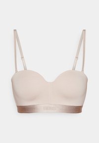 WIRELESS - Push-up melltartó - light beige