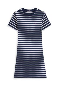 NEW CODY SLIM  - Jersey dress - breton/dark night navy/ecu