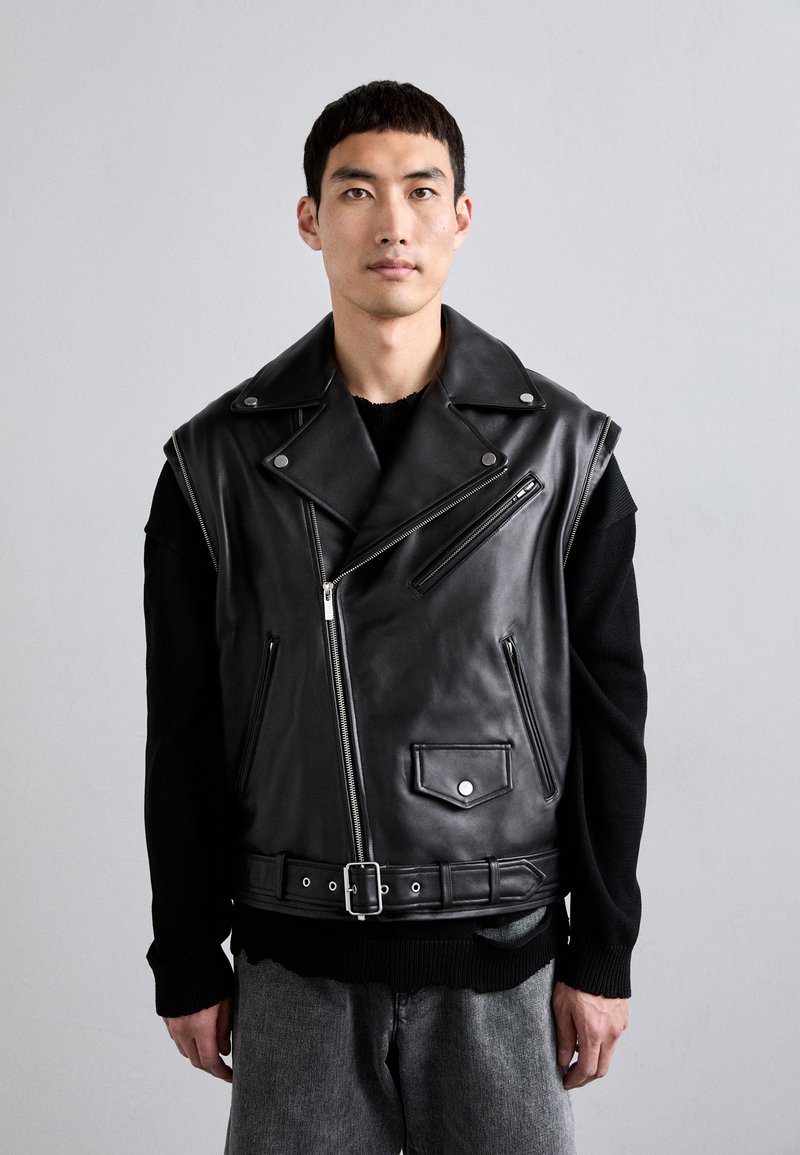 Helmut Lang ASTRO BIKER VERONA - Leather jacket - black 