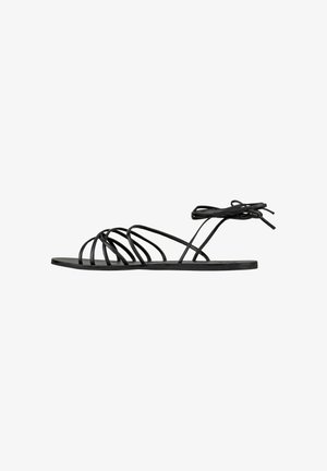 Manebí, MULTI STRIPES TIE-UP - Sandali - black